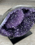 Natural uruguayan Amethyst Geode with Calcite Inclusion - MWS3379