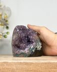 Uruguayan Amethyst Geode with Jasper Shell - CBP1143