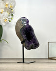 Uruguayan Amethyst Geode with Beautiful Blue Agate Shell - MWS2974