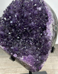 Amethyst Geode with Deep Purple Crystals – Natural Display Specimen on Stand - MWS2888