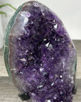 Natural Uruguayan Amethyst Cluster with Green Jasper Shell - MWS2814