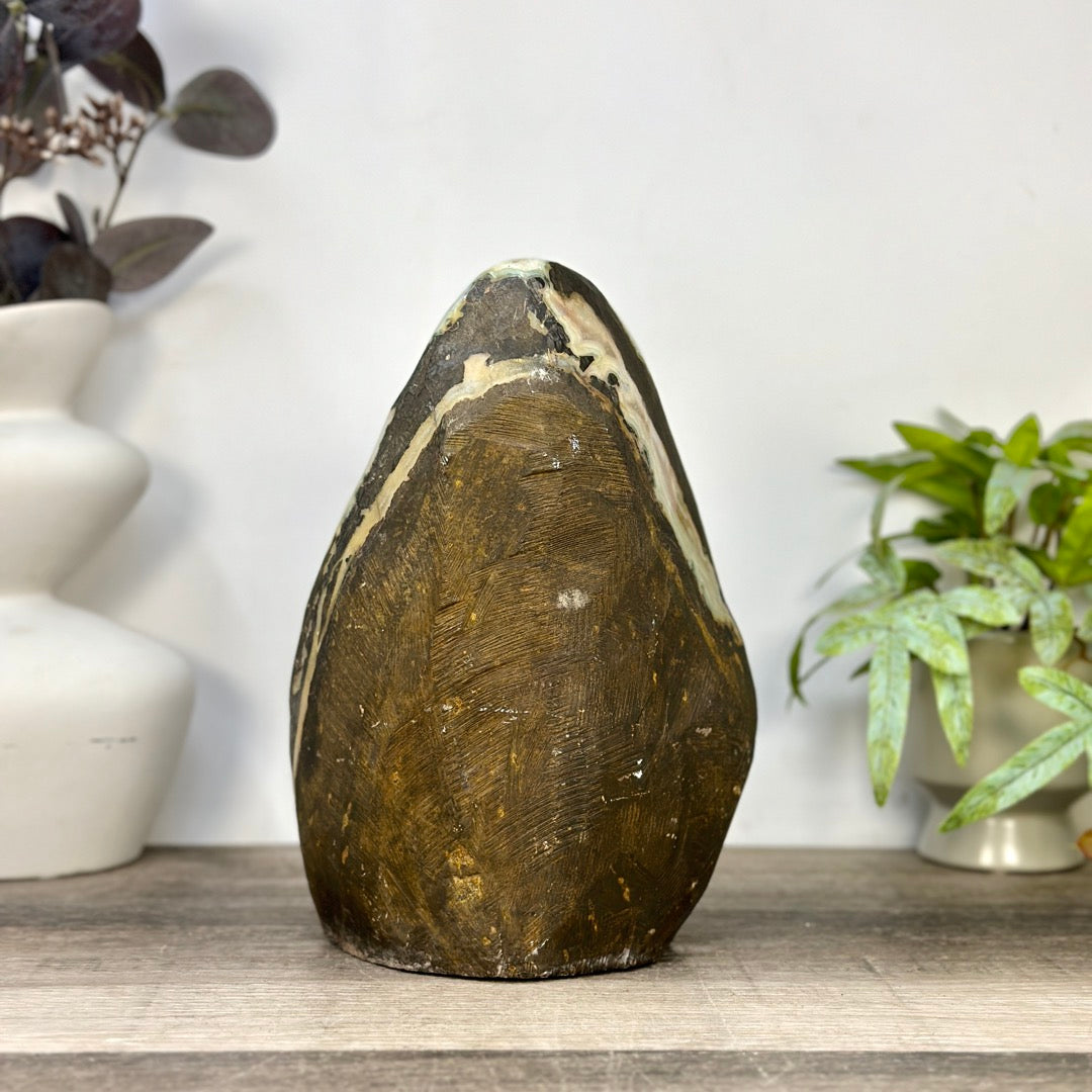 Huge Natural Amethyst Cathedral with Unique Green Jasper Shell - CBP1430