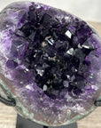 Deep Purple Amethyst Geode with Green Jasper Shell - MWS2174