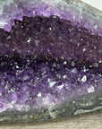 Natural Amethyst Stone Geode with Druzy Crystals - STGE0023