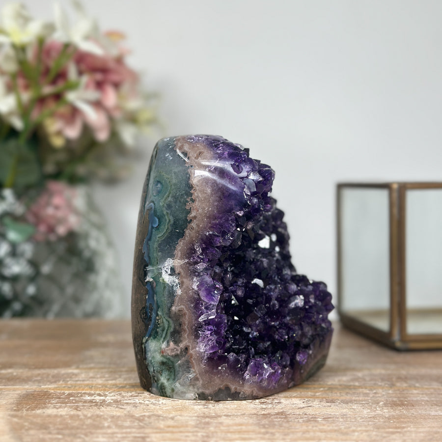 Deep Purple Natural Amethyst Cathdral - CBP1082