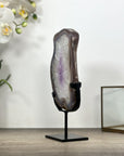 Amethyst Quartz & Banded Agate Geode Slice - MWS2999