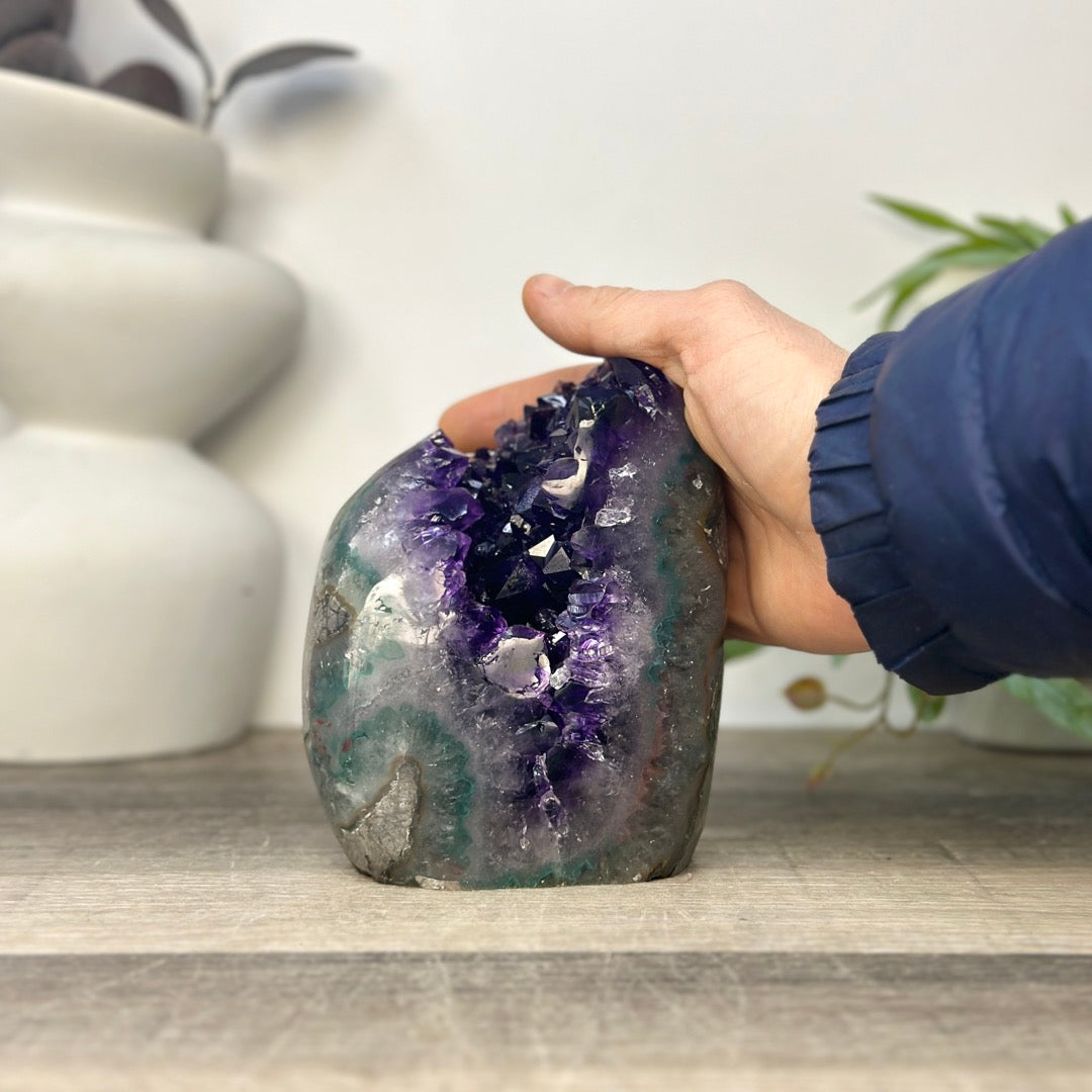 Natural Self Standing Uruguayan Amethyst Stone - CBP1416