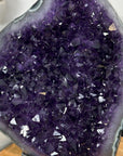 Top Grade Natural Amethyst Stone Statement Piece with Green Jasper Shell - MWS3062