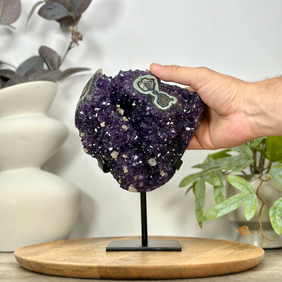 Top Grade Amethyst &amp; Green Jasper Stalactite Formation - MWS3107