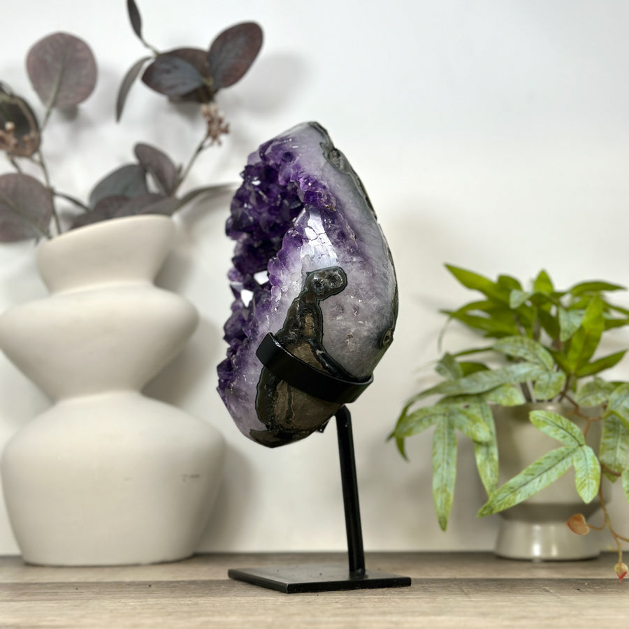 Unique Natural Uruguayan Amethyst Geode Statemen Piece - MWS3167