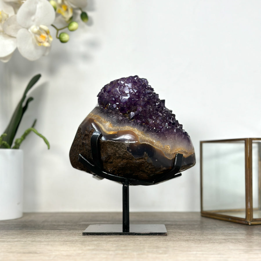 Uruguayan Amethyst Stalactite Formation - Stand Included - MWS2527