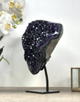 Premium Quality Natural Amethyst Specimen on Metal Display - MWS2344