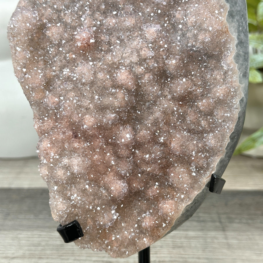 Natural Peach Tone Sugar Quartz Crystal Cluster - MWS3161