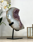 Beautiful Natural Amethyst Moon Carving - MWS2371