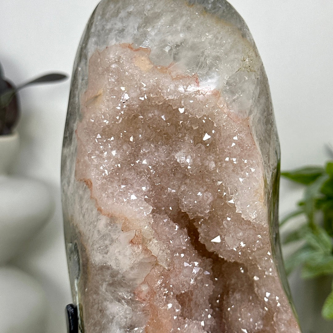 Large Natural Peach Tone Quartz Specimen - MWS3365