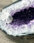 Natural Amethyst Geode with Quartz Shell - STGE0041