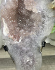 Natural Light Peach Tone Quartz Geode on Stand - MWS3363