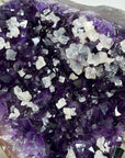 Amethyst Crystal Cluster with Calcites Formations on Stand - MWS2630