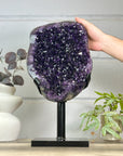 Top Grade Uruguayan Amethyst Geode - Stand Included - MWS3147