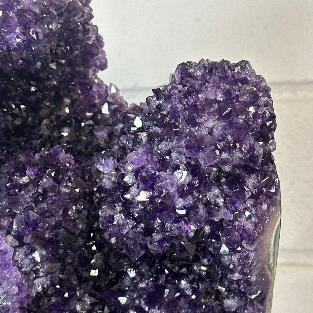 Huge 15 in Tall Amethyst &amp; Agate Statement piece from Uruguay - MWS3407