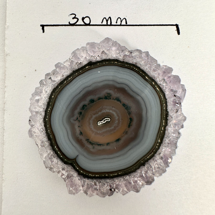 Unique Amethyst, Agate &amp; Jasper Stalactite Slices Set - Natural Crystal for Handmade Jewelry - STS0072