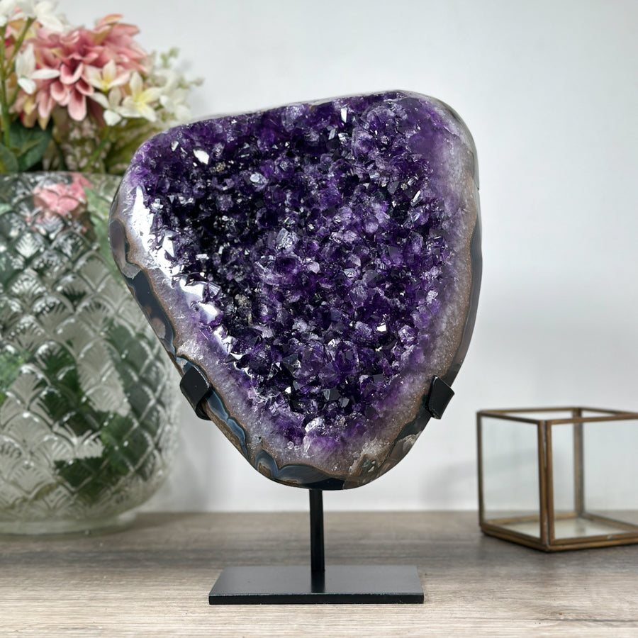 Amethyst Stones, Deep Purple Crystals, Natural Minerals from Uruguay, Handmade Polished, Crystal Shop, Good Energy, Natural Stones for Decor, Home Decor, Wholesale Supplier