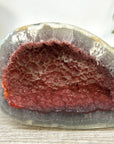Unique Natural Red Quartz Geode from Uruguay - STGE0057