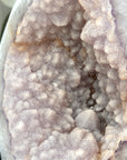 Large Sugar Amethyst Geode with Blue Banded agate Shell - MWS2189