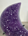 Amethyst Moon Carving on Metal Stand - MWS2574