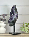 Huge Natural Amethyst Specimen on Metal Stand - MWS3149