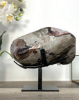 Geode Agate Crystal Cluster with Calcite Centerpiece - Collector Display Specimen - MWS2614