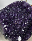 Deep Purple Amethyst Cluster on Metal Stand from Uruguay - MWS2770