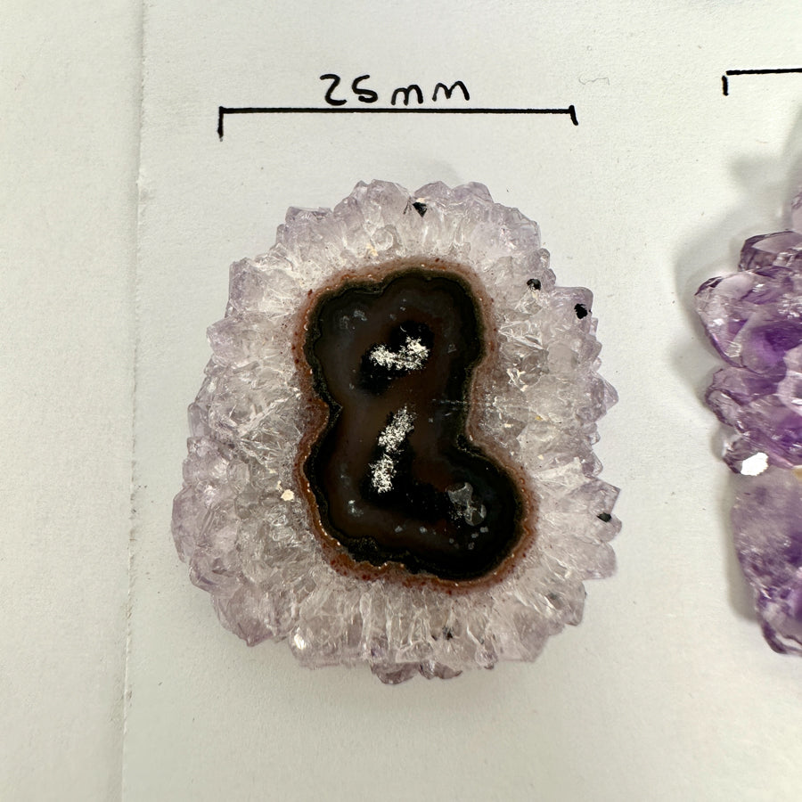 Amethhyst &amp; Quartz High-Quality Stalactite Slices for Jewelers - Wholesale Bulk Pack - STS0071