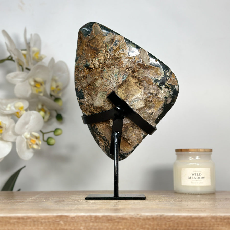 Natural Amethyst Crystal Cluster with Large &amp; Shinny Crystals - MWS2067