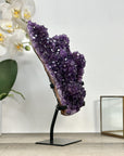 Uruguayan Amethyst Crystal Cluster on Custon made Stand - MWS2895