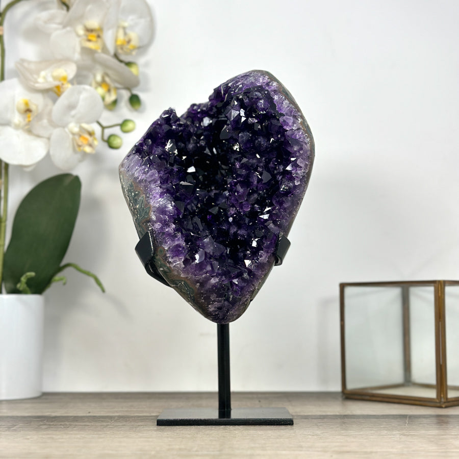 Large Amethyst Geode with Unique Large Crystals - MWS2955