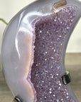 Outstanding Agate & Amethyst Moon Carving - MWS2361