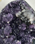 Natural Sparkling Amethyst Geode with Calcite & Hematite Inclusions - MWS2218