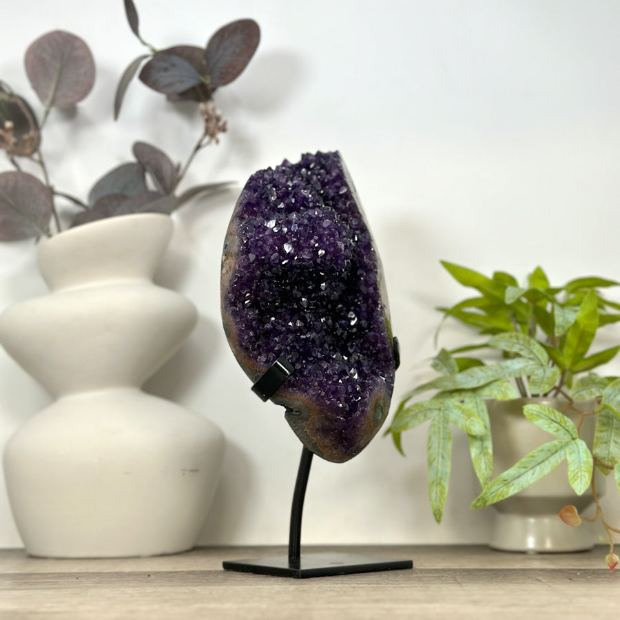 A Grade Uruguayan Amethyst Cluster with Stalactite Eyes - MWS3168