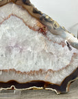 Uruguayan Quartz Stone Polished Slice - SLC0014