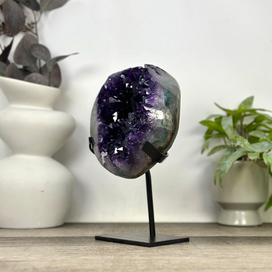 Top Quality Natural Amethyst Crystal Cluster on Stand - MWS3382