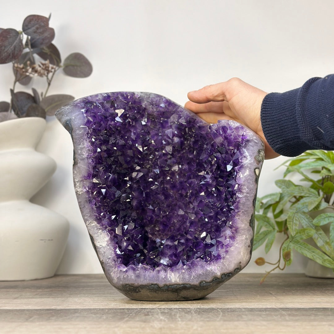 Large Natural Self Standing Amethyst Geode from uruguay - STGE0088