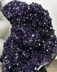 A Grade Natural Amethyst Crystal Specimen on Metal Stand - MWS3390