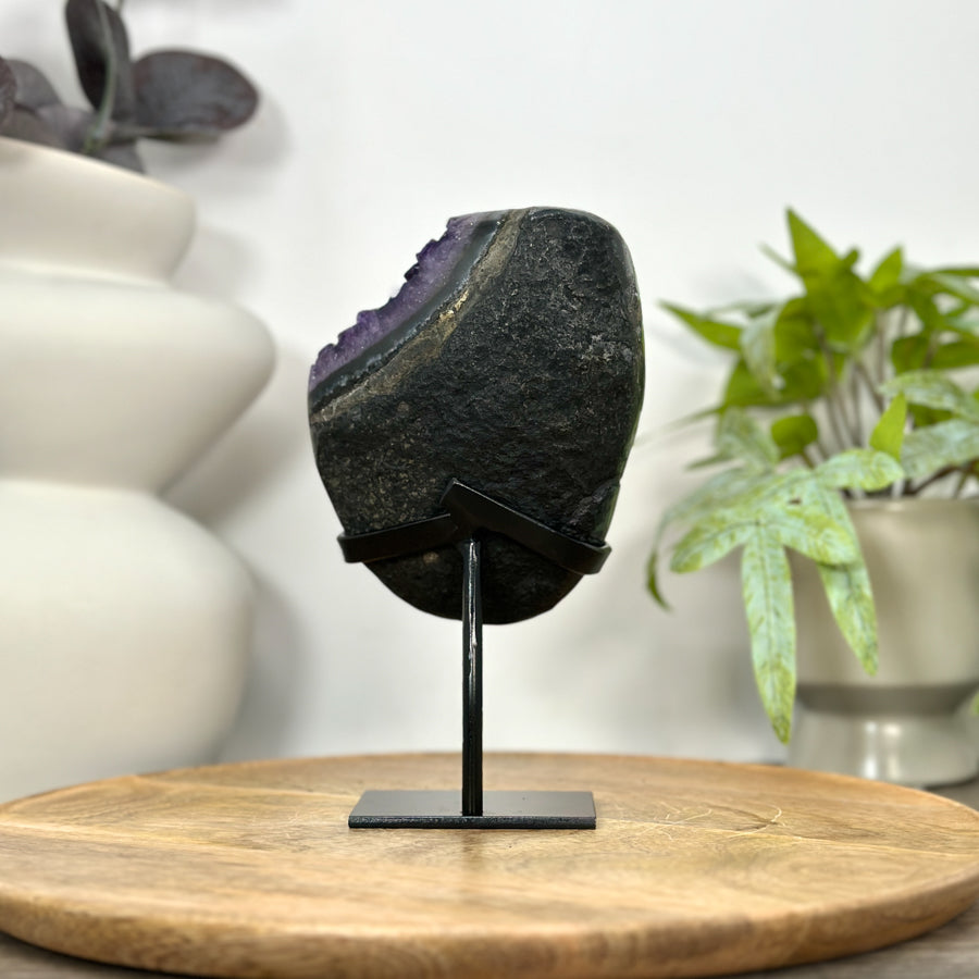 Uruguayan Amethyst Geode with Stalactite Formation - MWS3045