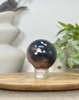 Amethyst Druzy & Agate Sphere Geode from Uruguay - SPH0173