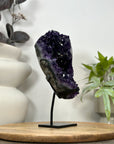 A+ Grade Amethyst Cluster from Uruguay on Metal Stand - MWS3060
