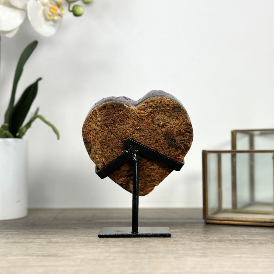 Deep Purple Natural Amethyst Stone Heart - HST0300