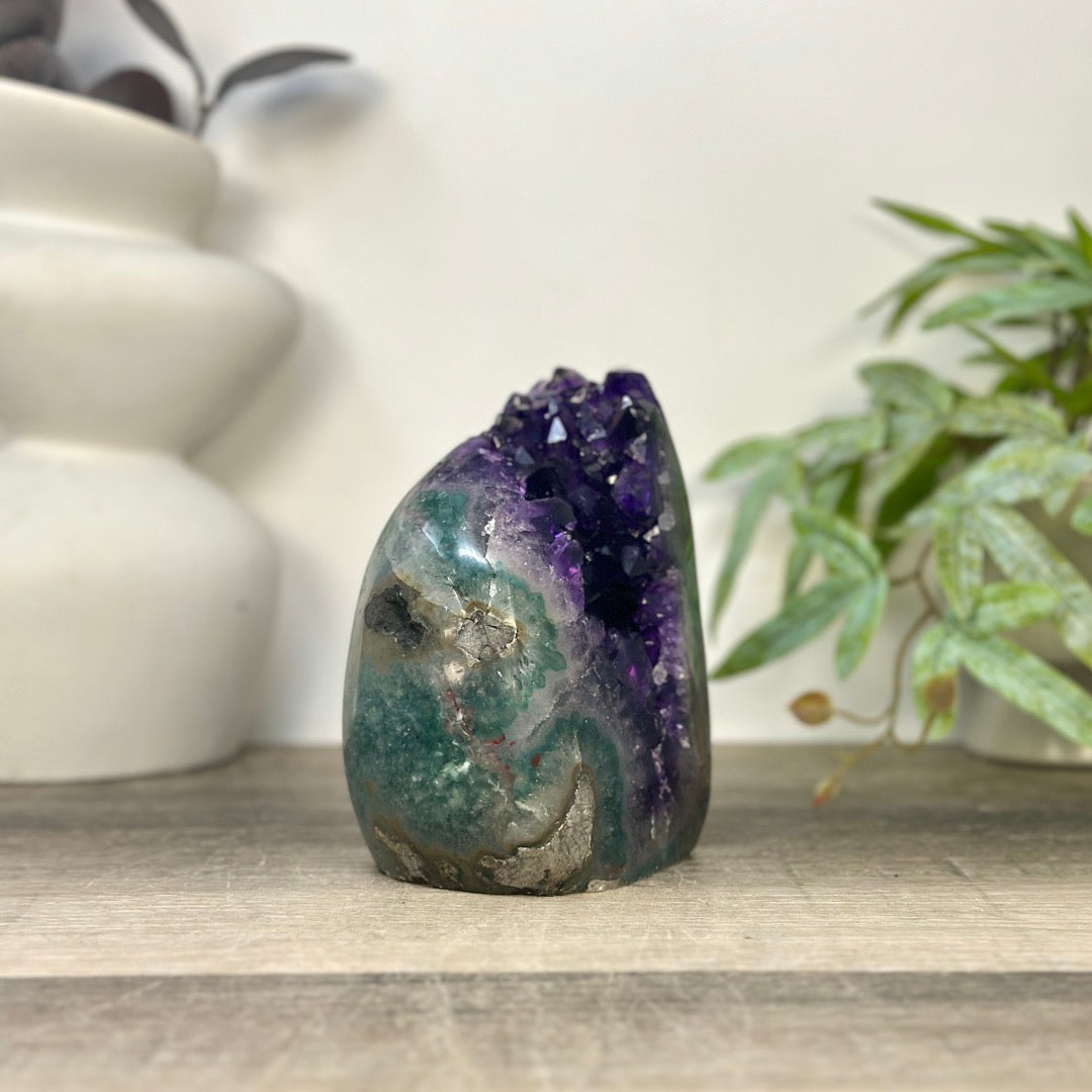Natural Self Standing Uruguayan Amethyst Stone - CBP1416