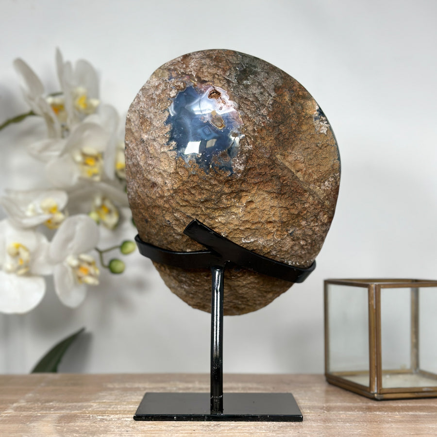 Outstanding Natural Amethyst Geode with Agate Shell - MWS1818