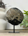 Amethyst Geode on Metal Stand with Unique Shinny Crystals - MWS3312